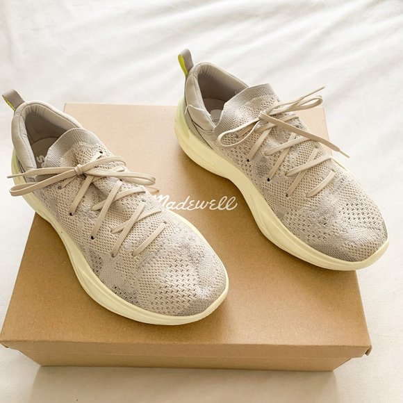 SOREL Light Grey Explorer Blitz Stride Lace Sneakers - Picture 1 of 6